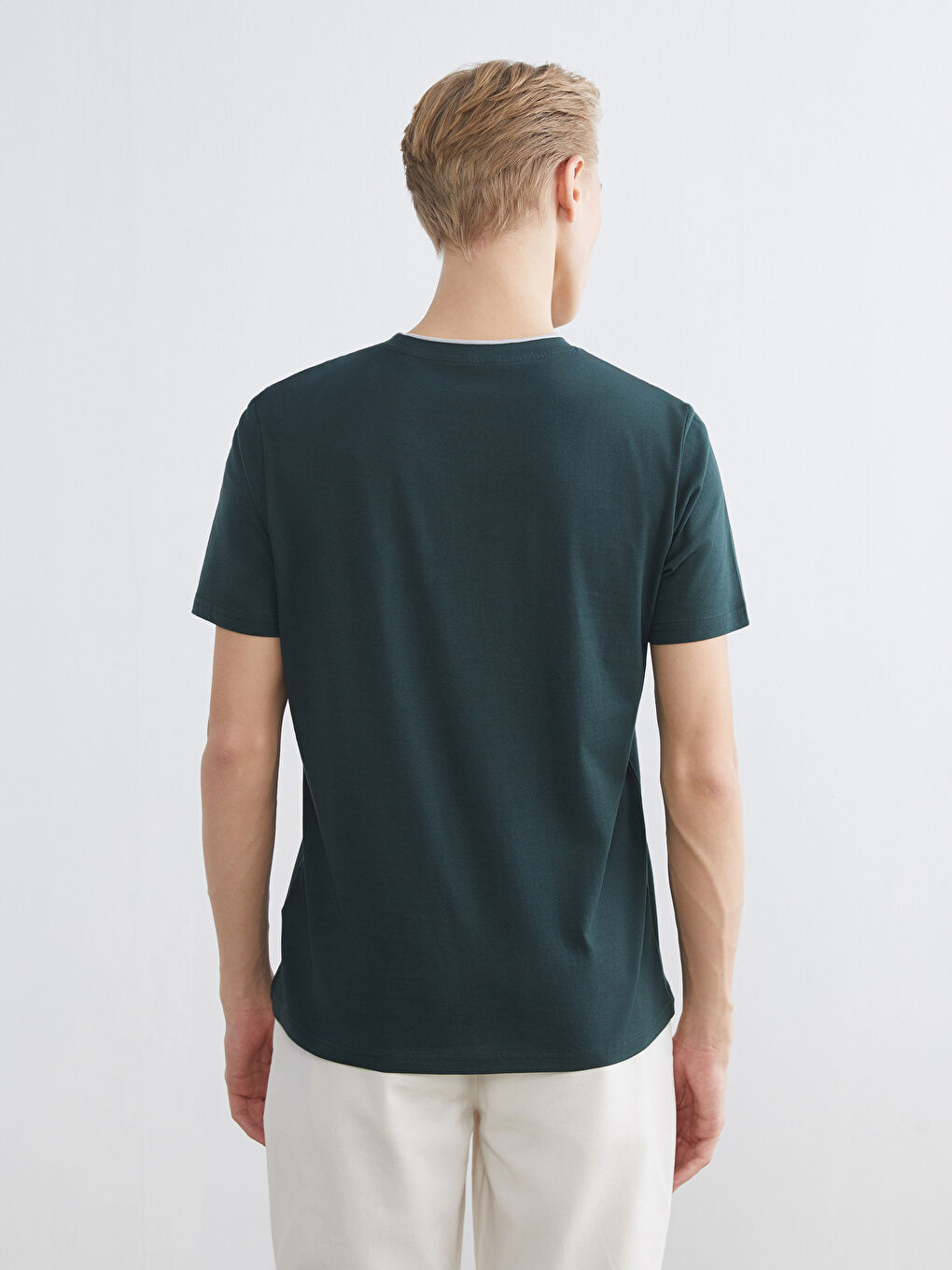 Футболка с круглым вырезом и принтом для мужское-3