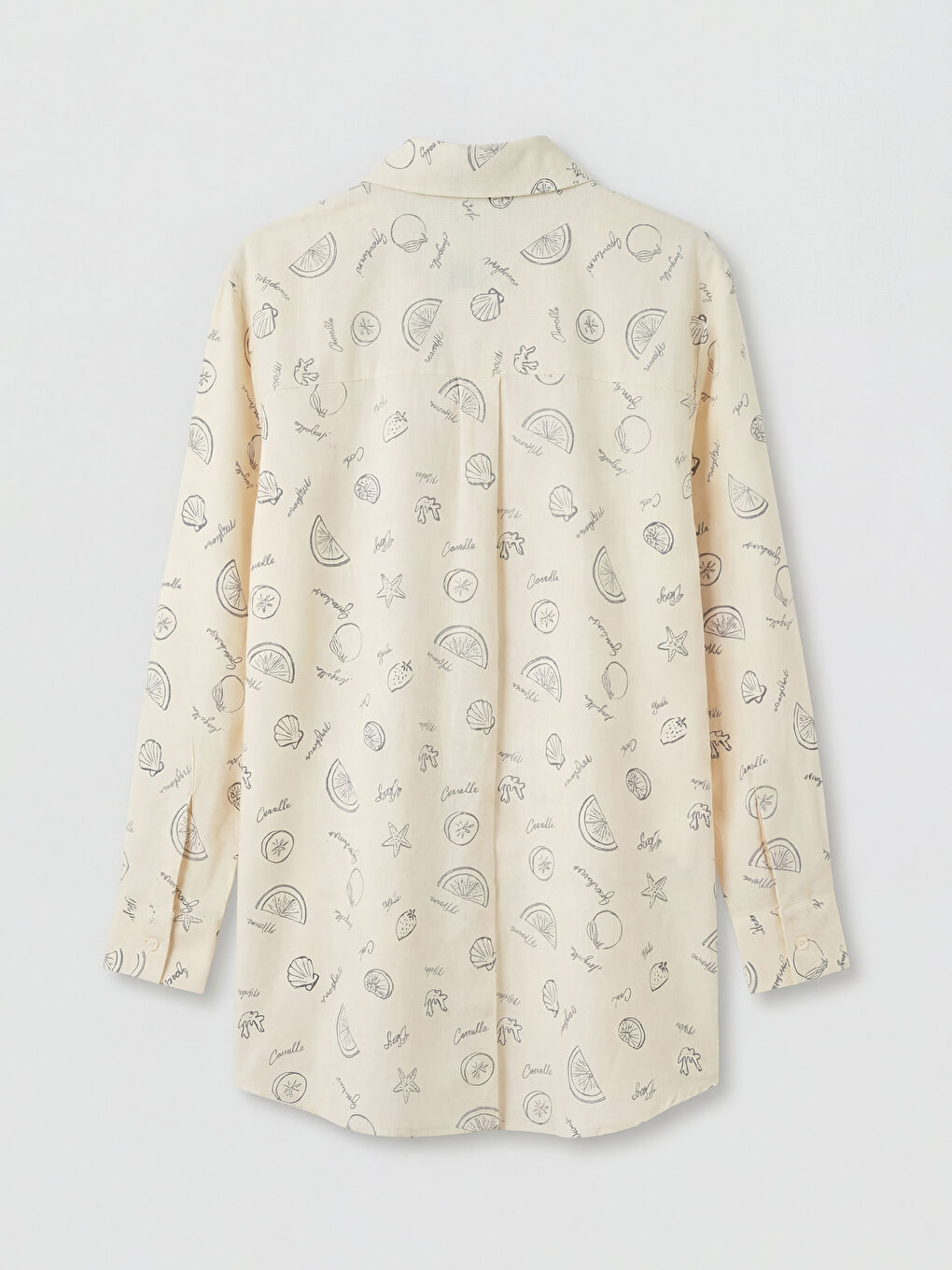 Patterned Oversize Women's Shirt Tunic-5