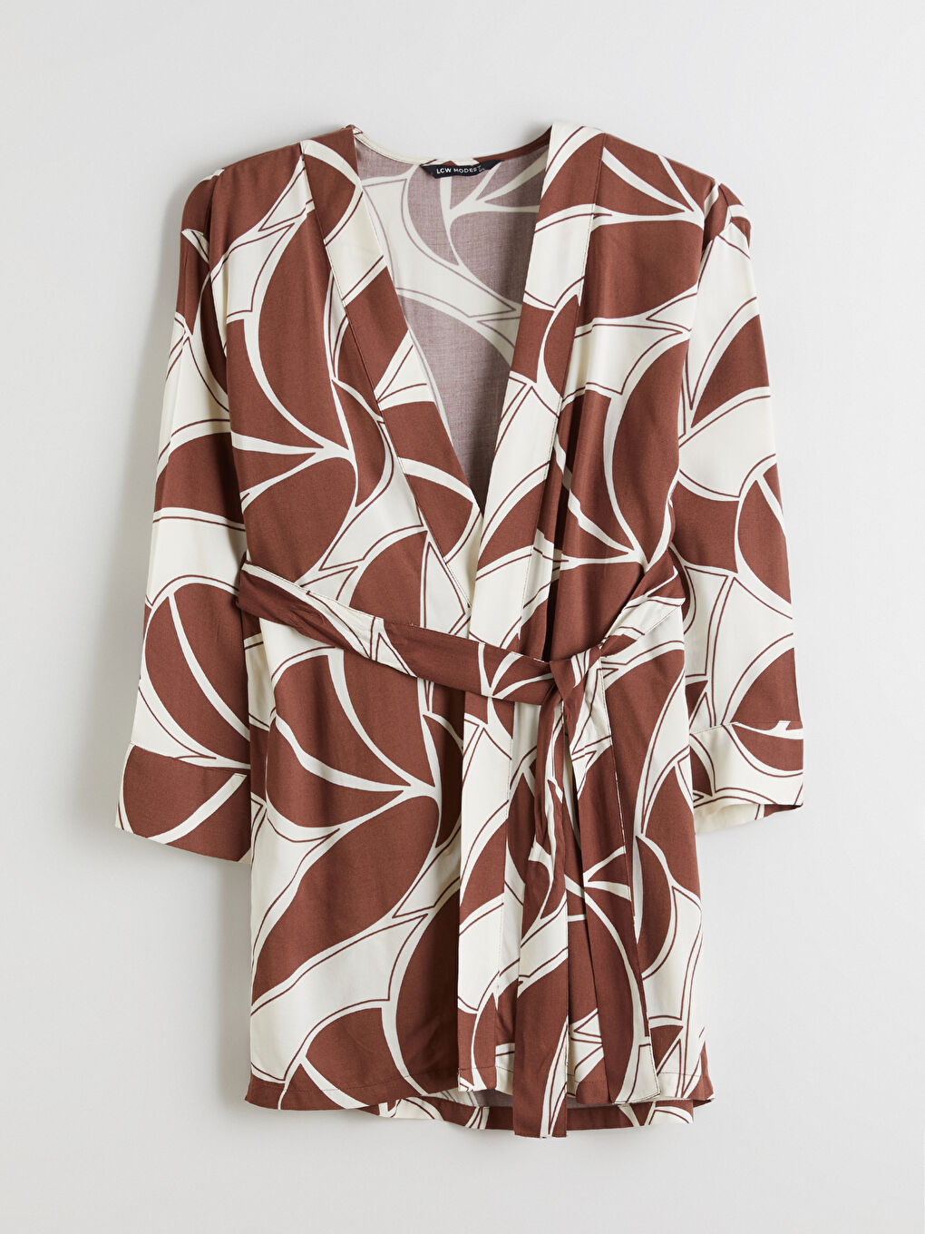 Woman BROWN Kimono-4