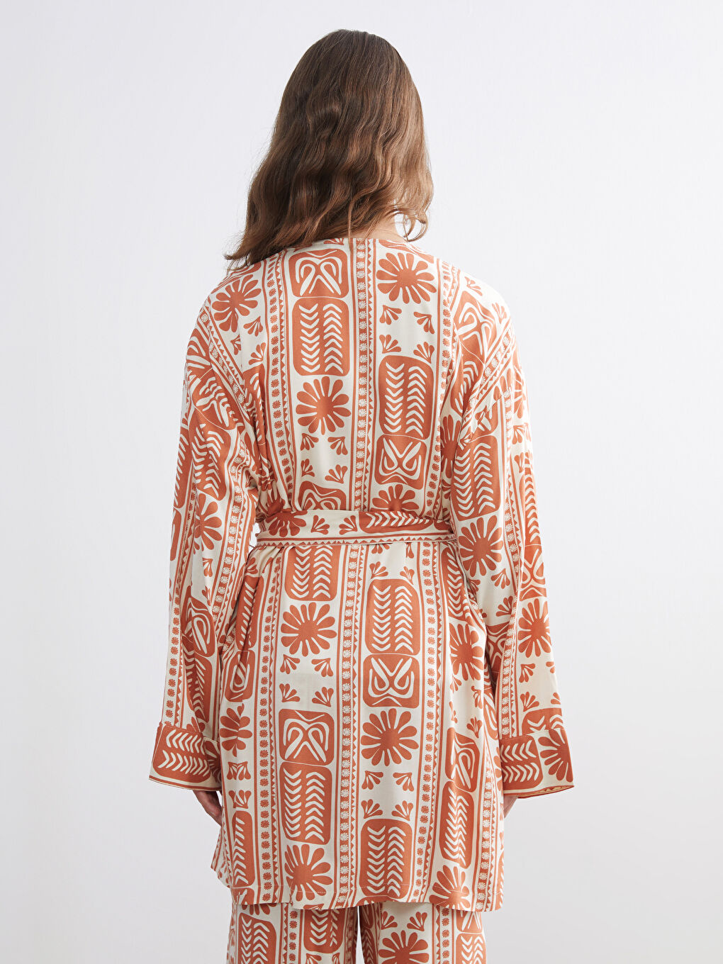 Woman ORANGE Kimono-3