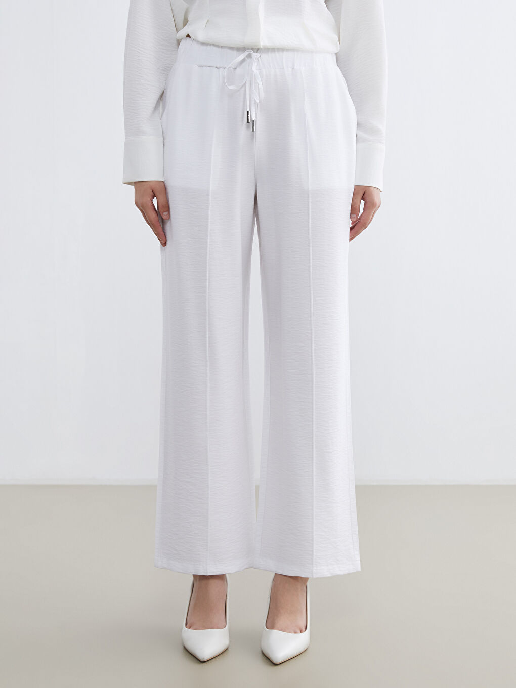 Женщины экрю Брюки-1