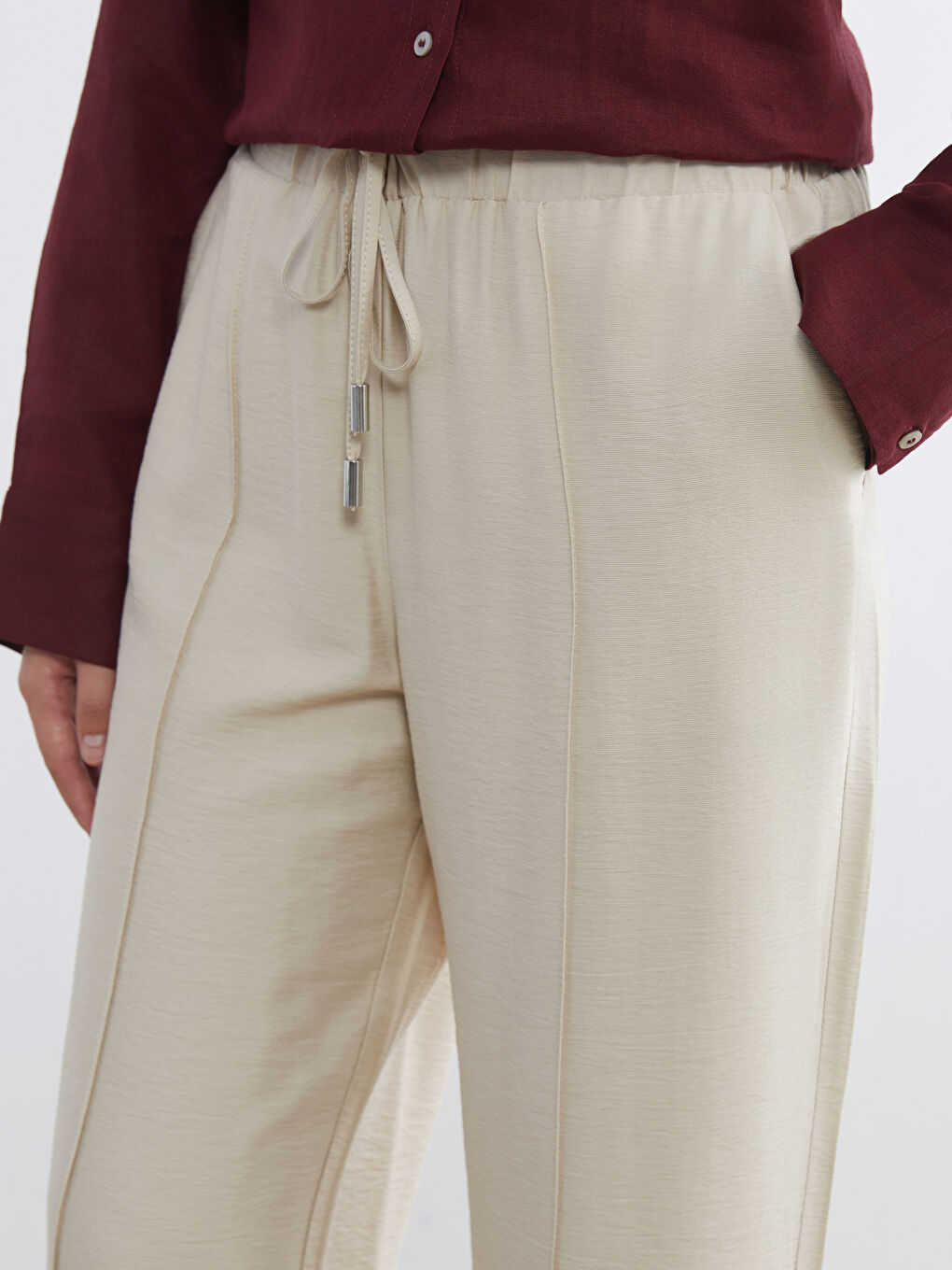 Pantalon BEIGE Femme-2