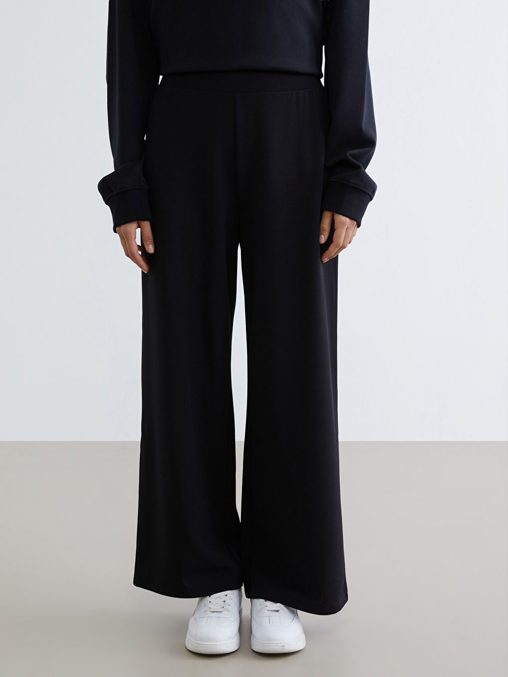 Women's Trousers with Elastic Waistband-1