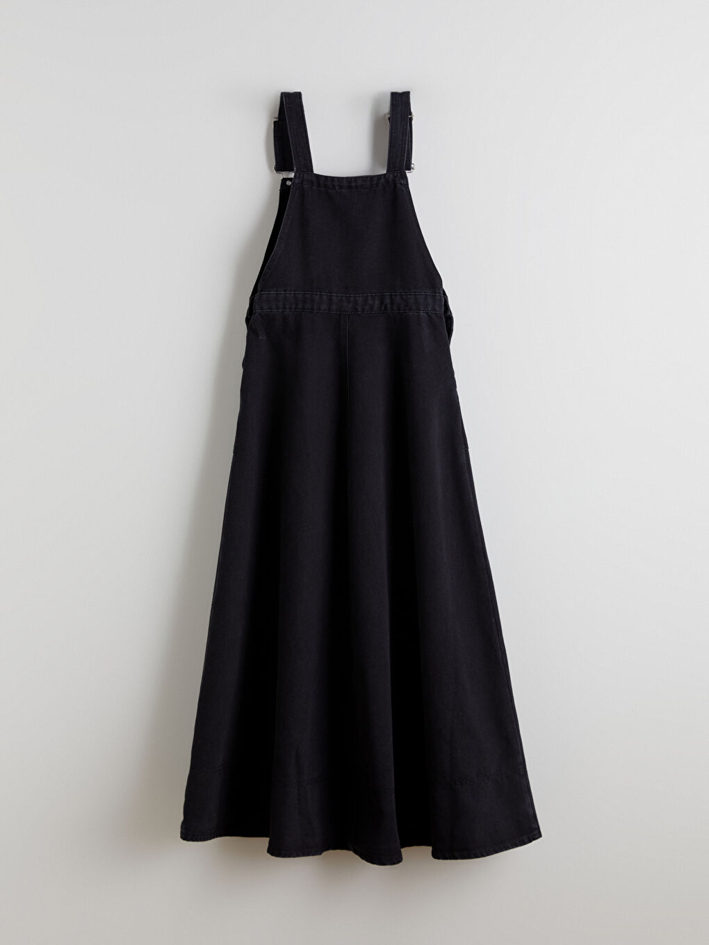 Square Neck Women's Denim Jumpsuit-5