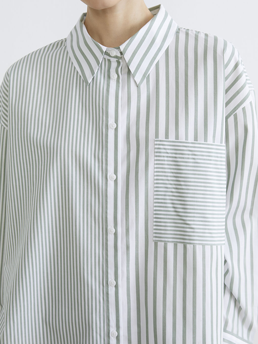 تونيك قميص أخضر امرأة-2