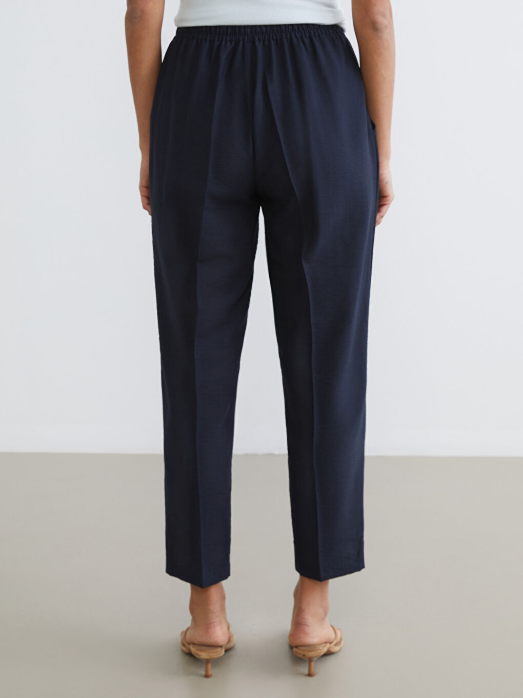 Woman NAVY Trousers-3