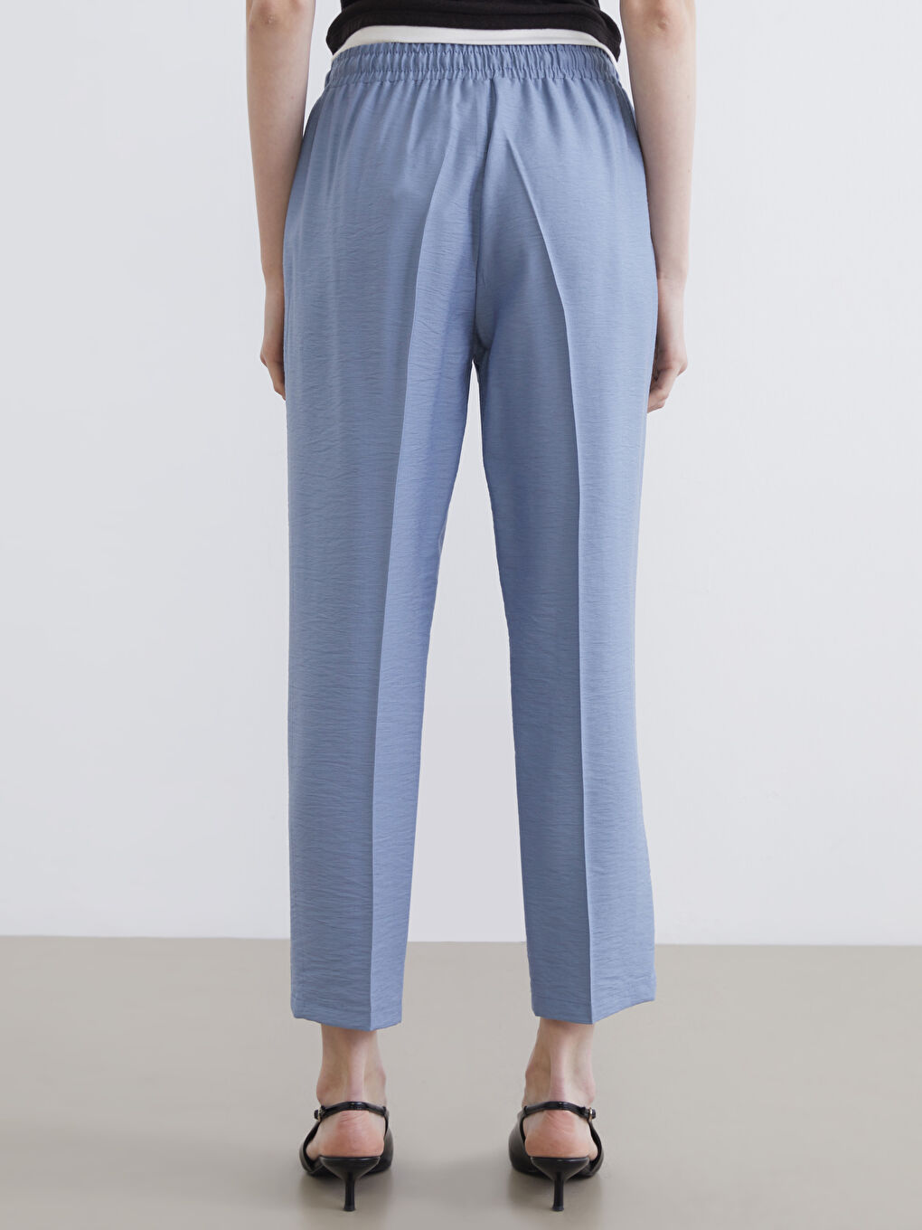 پانتۆڵی ئافرەتان بە کەمەری لاستیکی و فیتی گیزەر-3