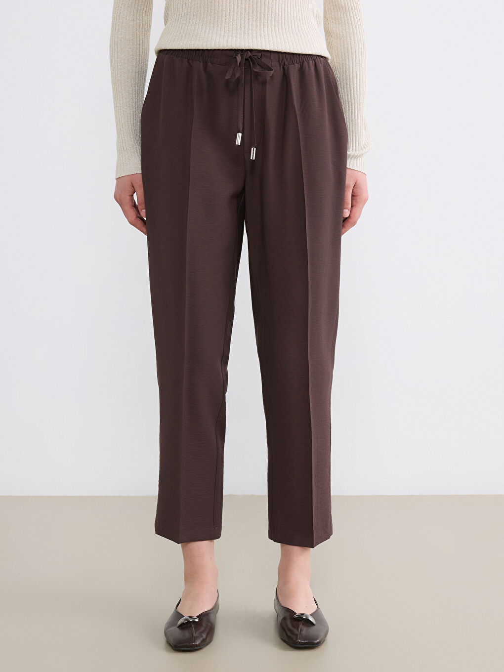 سروال نسائي كاروت فيت بخصر مطاطي-1