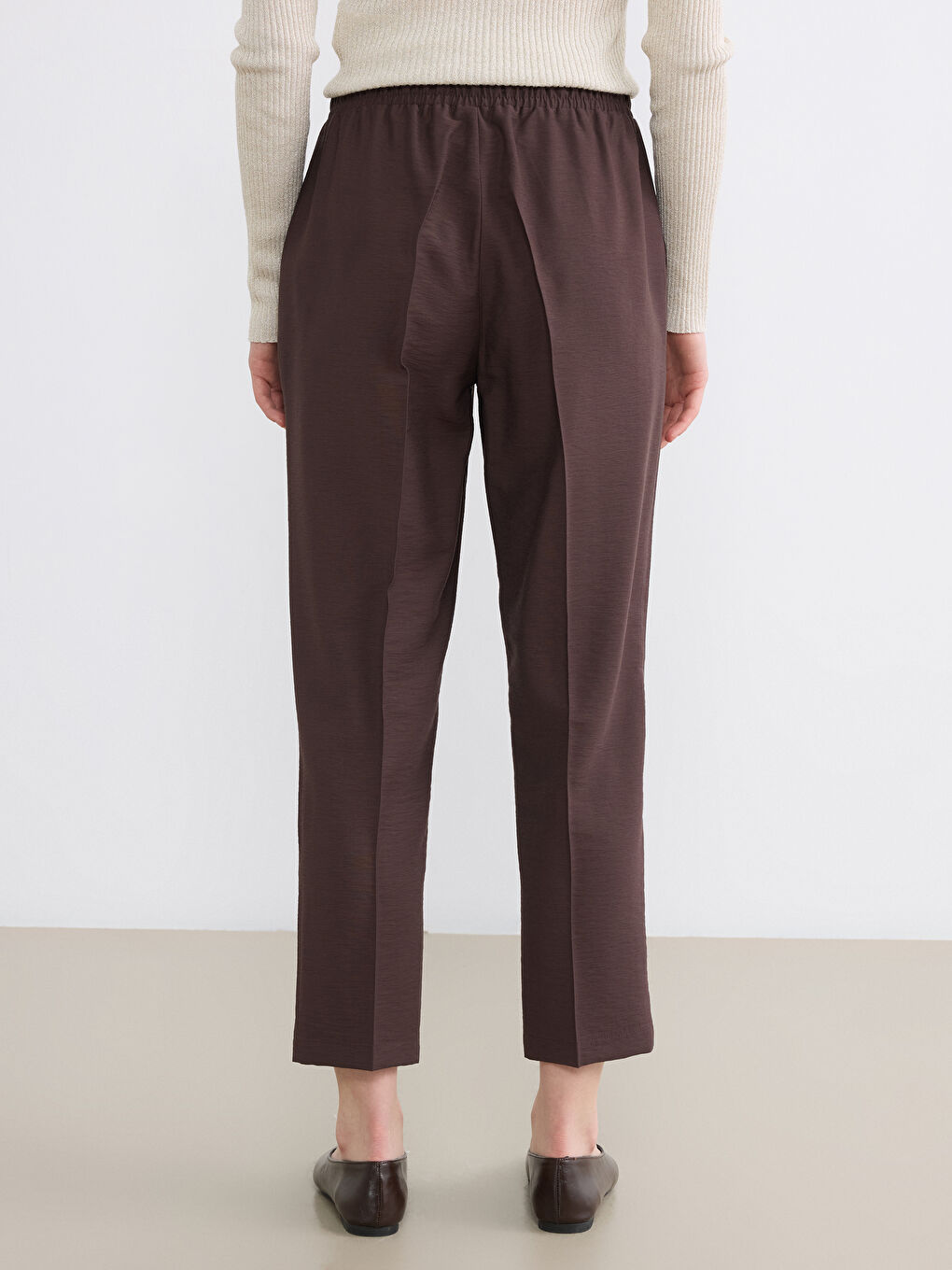 سروال نسائي كاروت فيت بخصر مطاطي-3