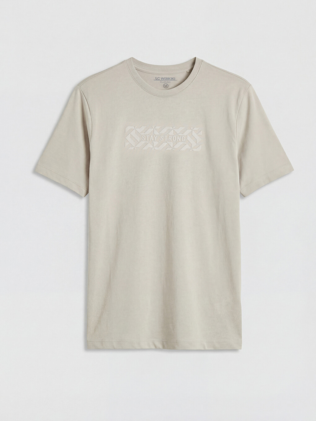 Crew Neck Printed Piqué Men's T-shirt-4