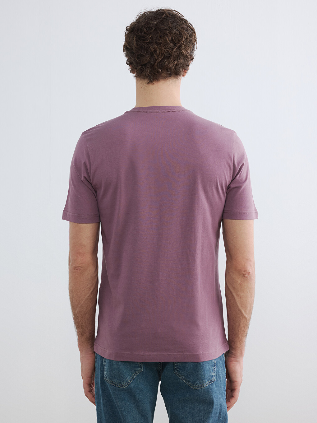 Crew Neck Printed Jersey Men's T-Shirt-3