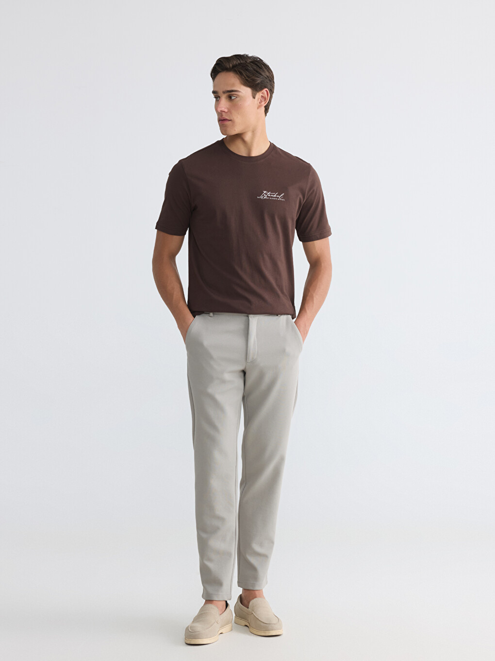 Crew Neck Istanbul Printed Men's T-Shirt-1