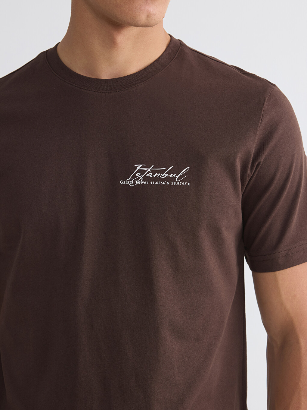 Crew Neck Istanbul Printed Men's T-Shirt-2