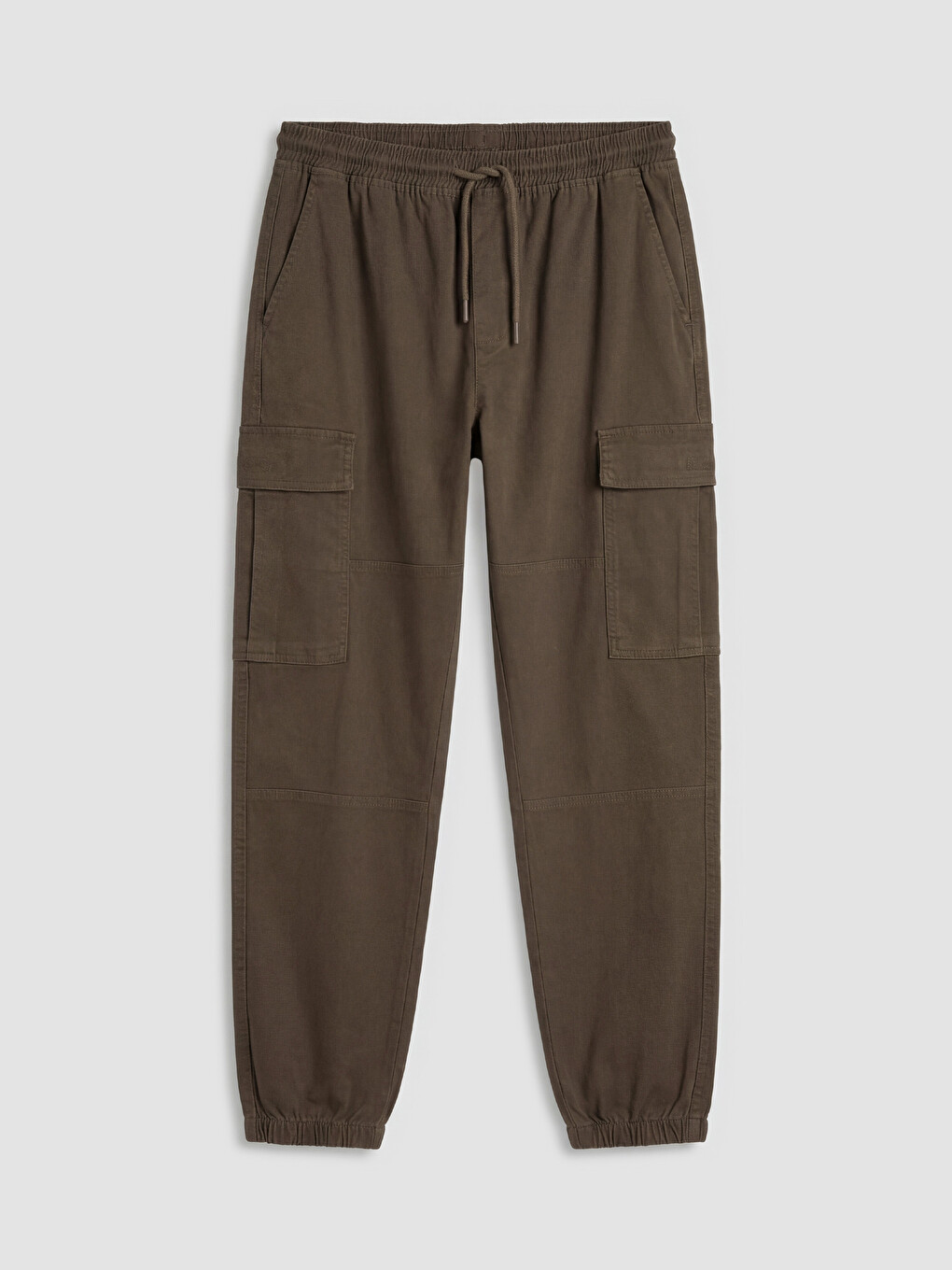 Regular Fit Gabardine Men's Cargo Trousers-4