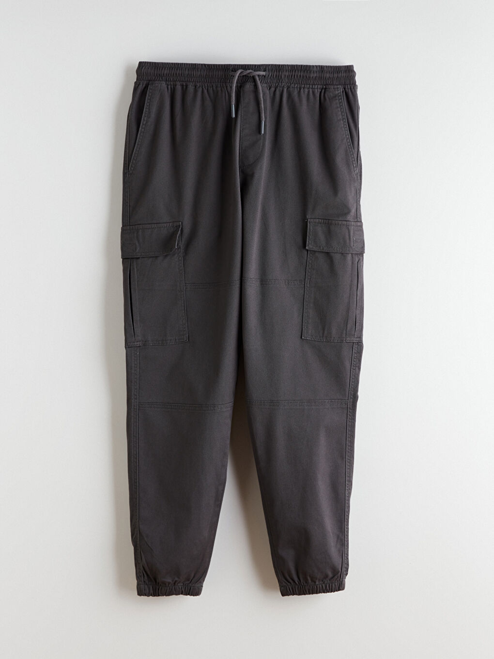 Antrasit Standart Kalıp Gabardin Erkek Pantolon-4