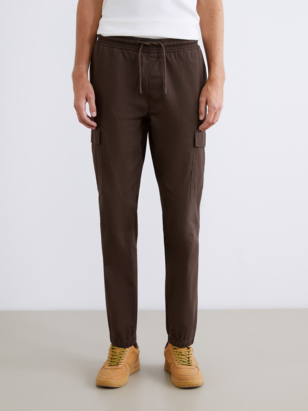 Man BROWN Cargo Trousers-1
