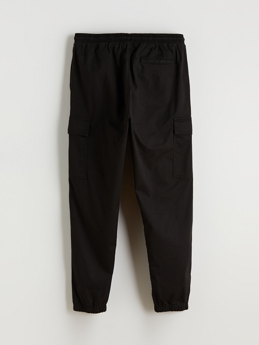 Siyah Standart Kalıp Gabardin Erkek Pantolon-5