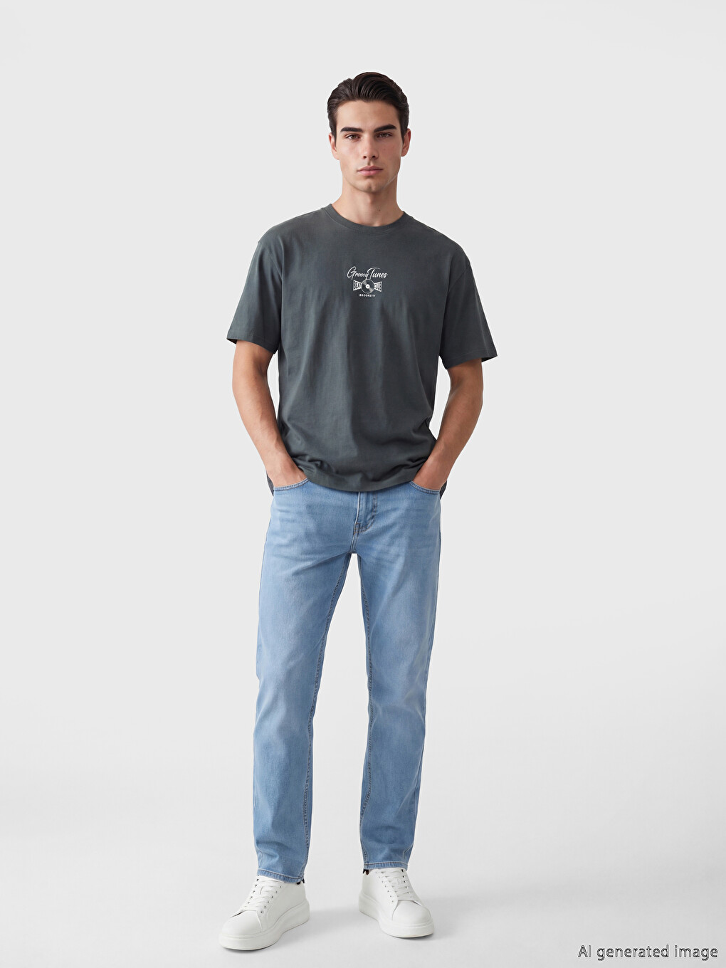 تیشێرتی چاپکراوی پیاوانه‌ی Brooklyn-1