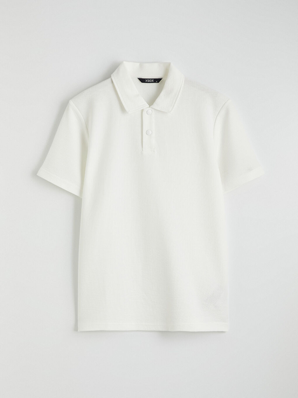 Ekru Polo Yaka Erkek Tişört-4