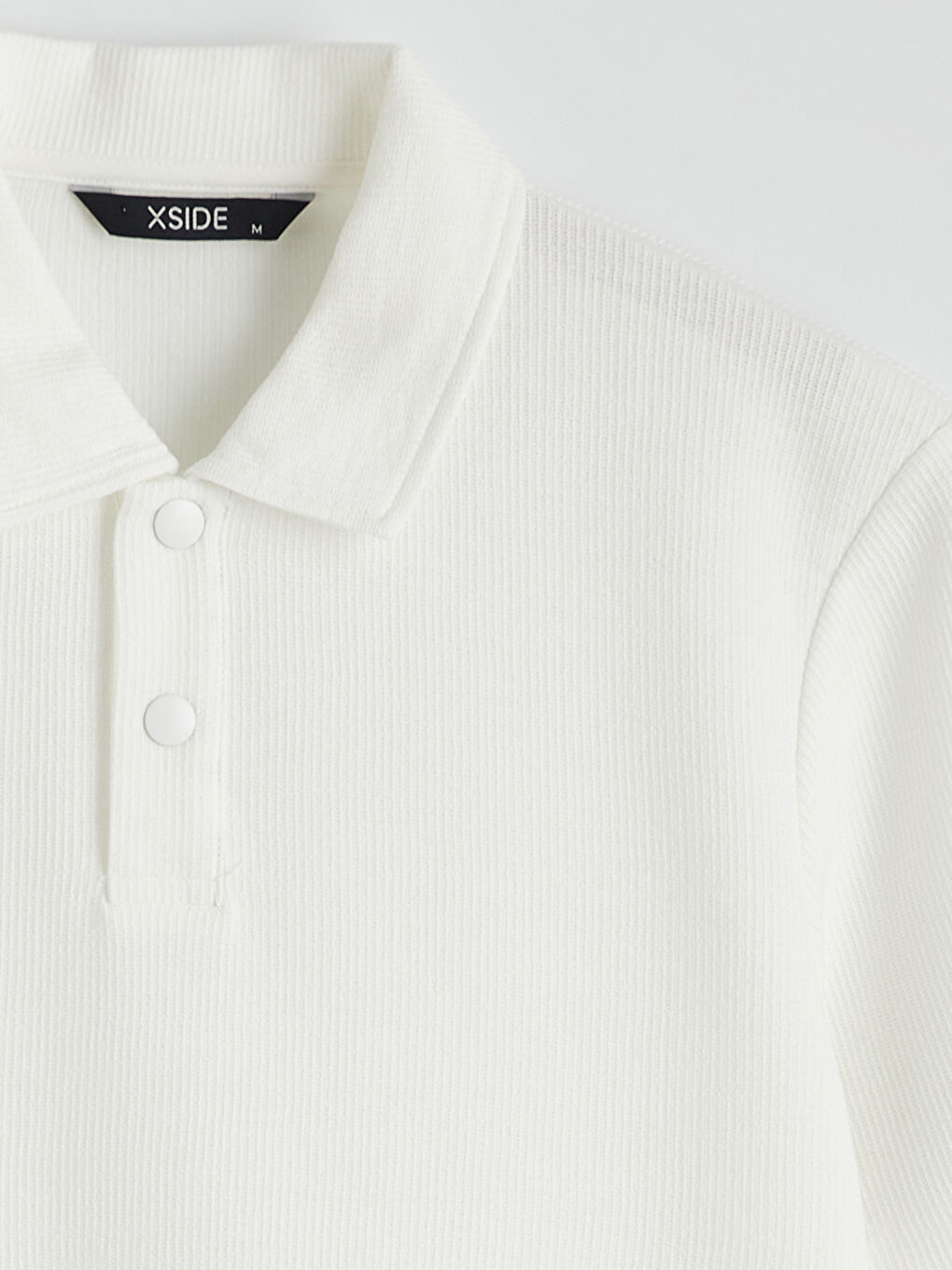 Ekru Polo Yaka Erkek Tişört-5