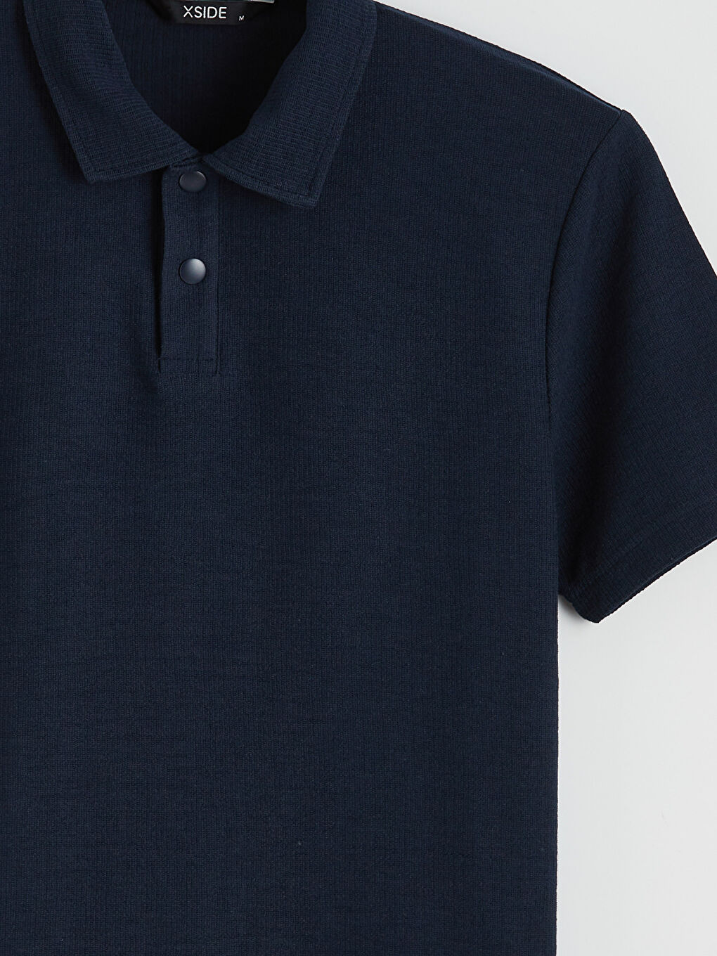 Lacivert Polo Yaka Erkek Tişört-5