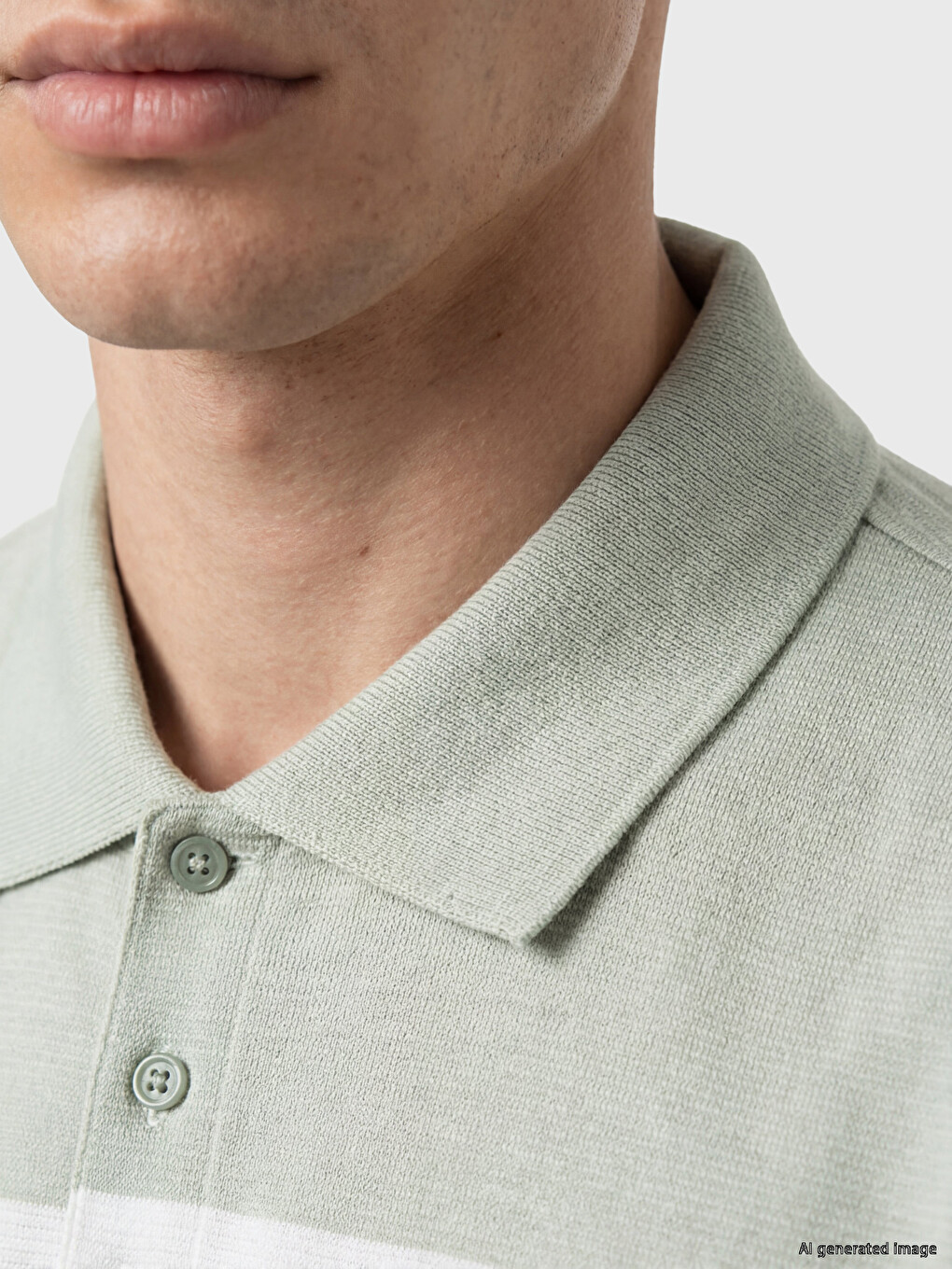Polo Striped Men's Pique T-shirt-2