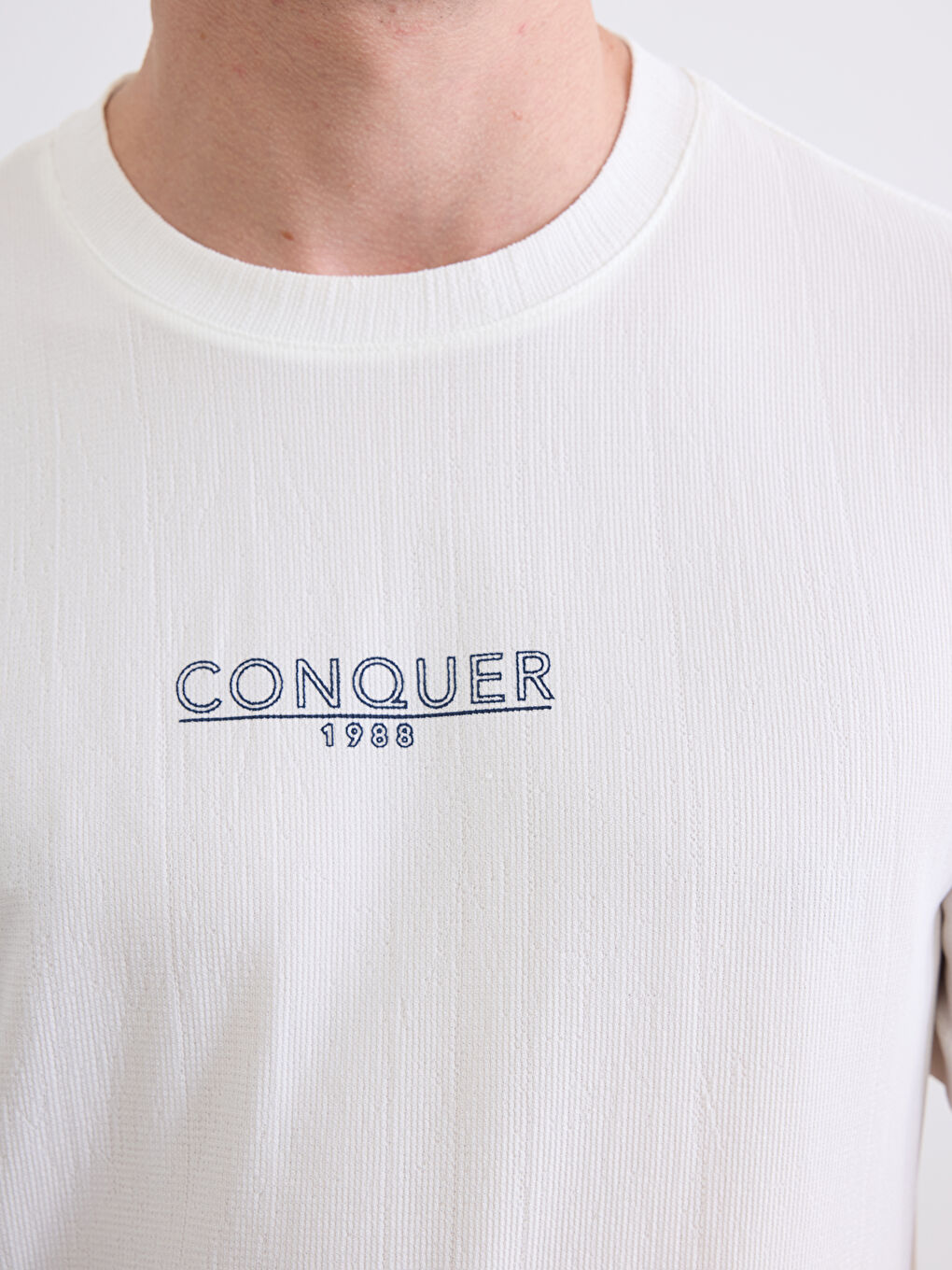 Μπλουζάκι Ανδρικό με Στρογγυλή Λαιμόκοψη και Εκτύπωση-4