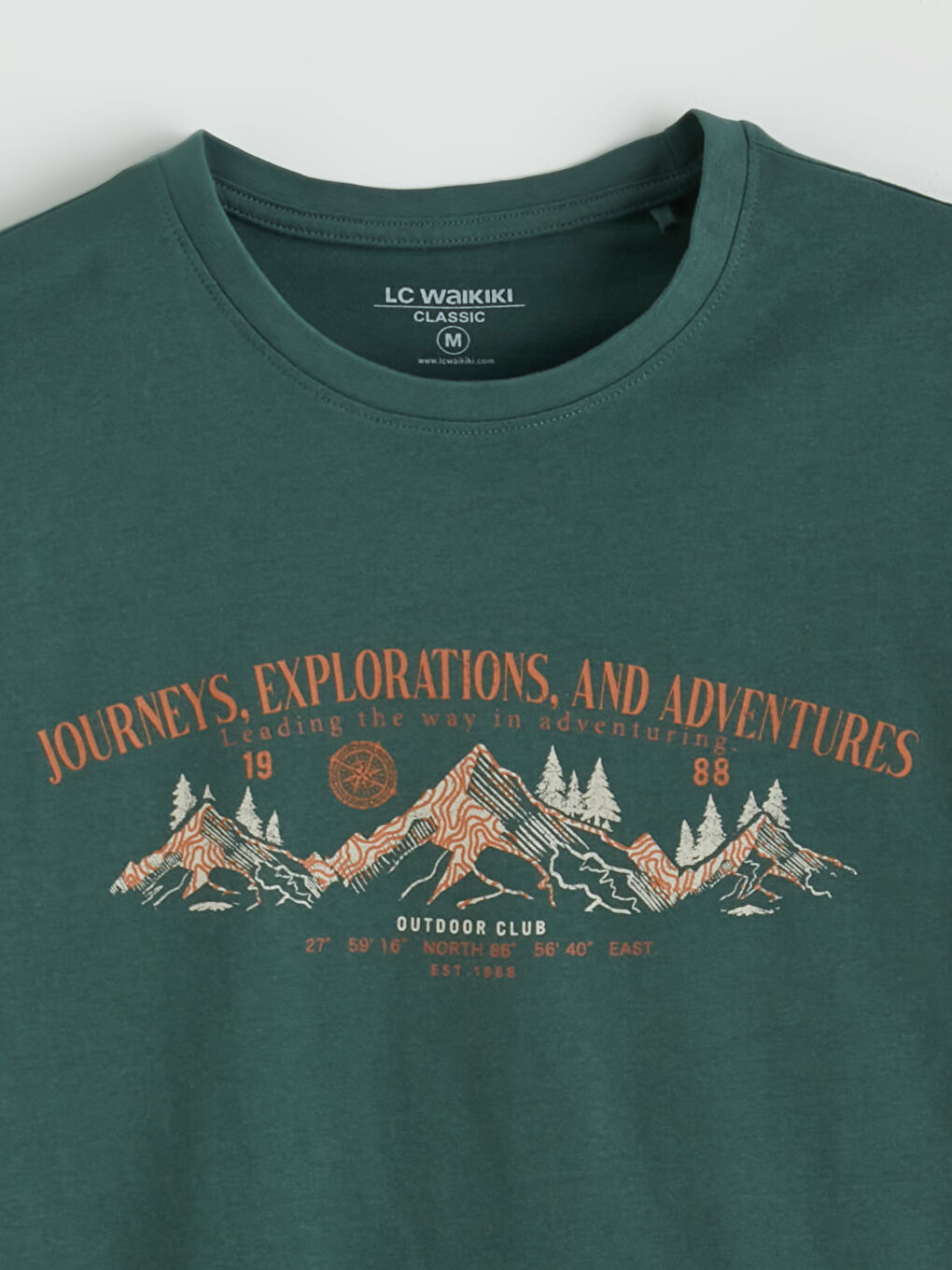 Мужчины Зелёный Футболка-1