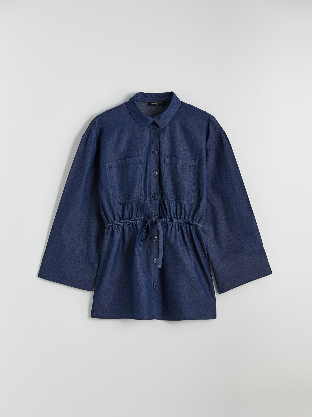 Жинақталған әйелдер джинсы жейде-4