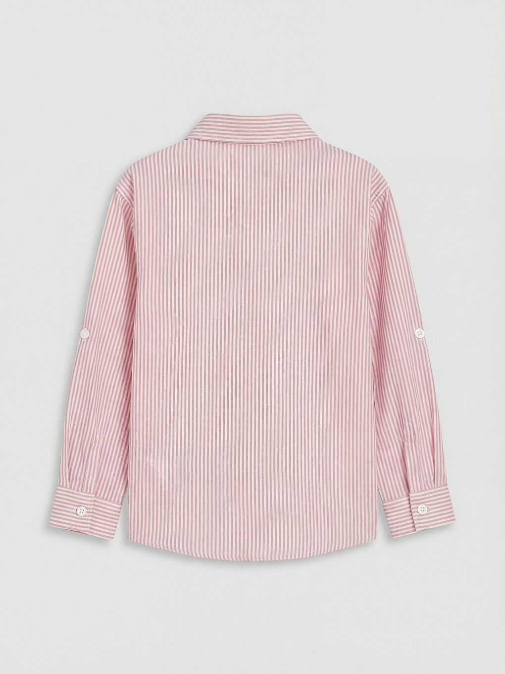 قميص مزيج الكتان المُخَطَّط للأولاد-1