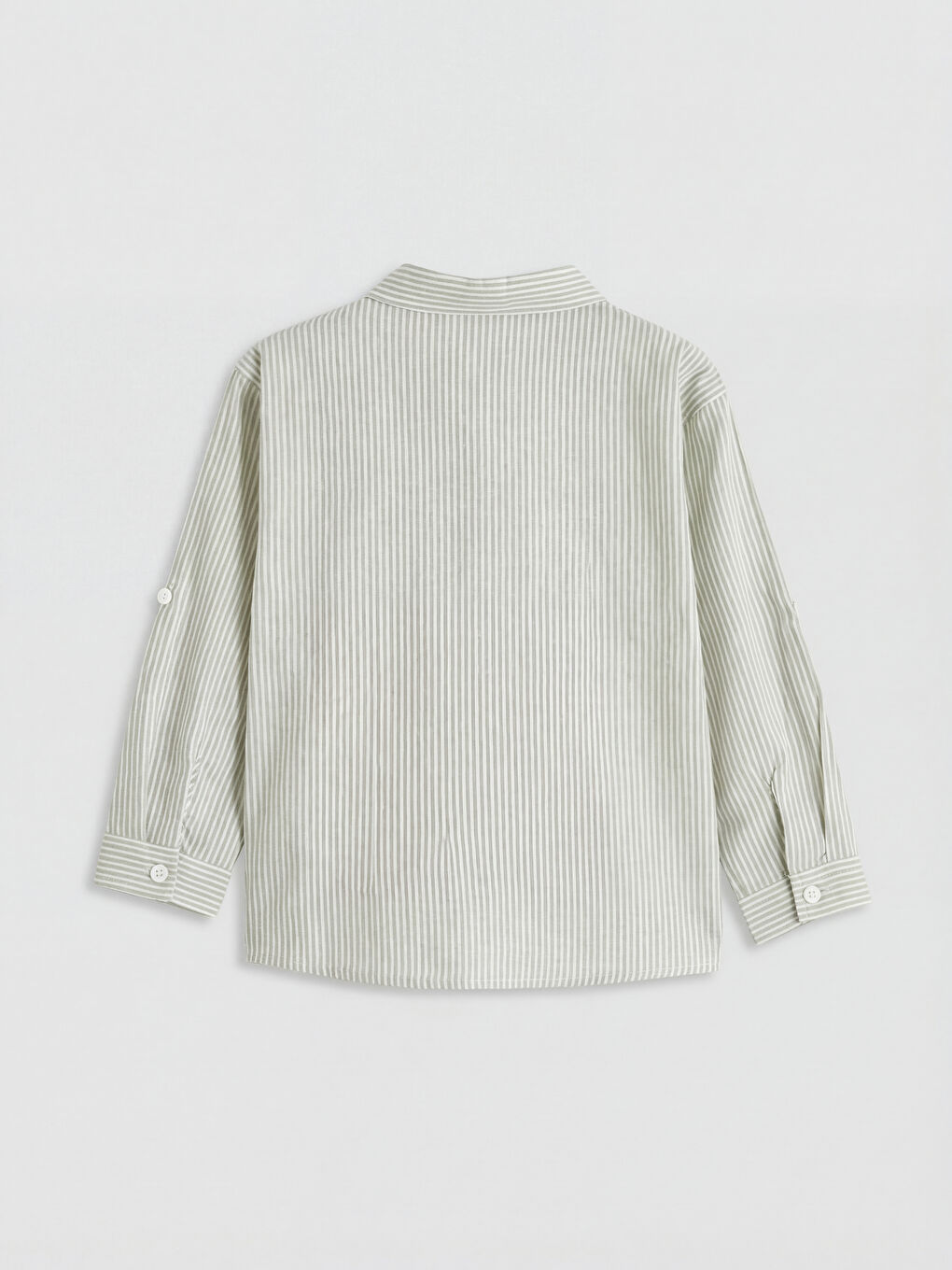 Gestreiftes Leinenmischung-Hemd für Jungen-1