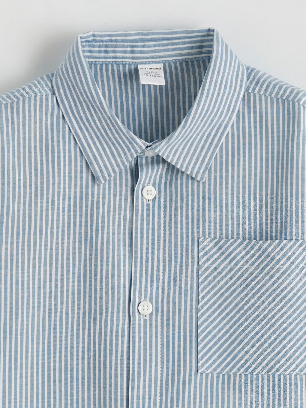 Πουκάμισο Ριγέ από Μείγμα Λινού για αγόρια-3