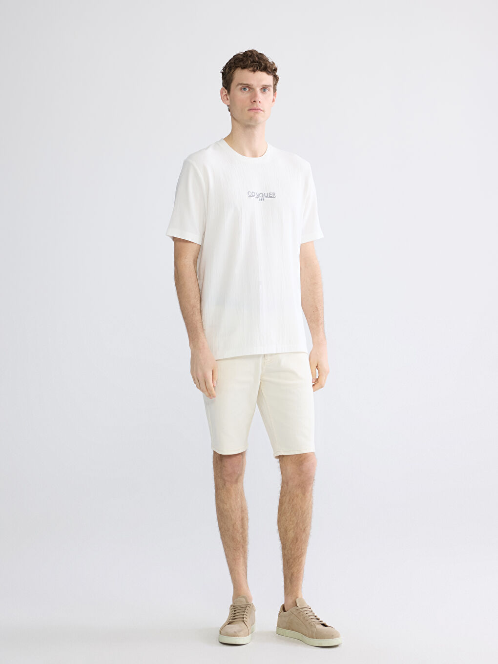 Crew Neck Printed Jersey Men's T-Shirt-1