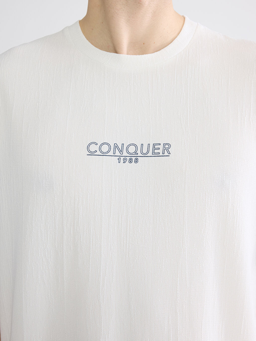 Crew Neck Printed Jersey Men's T-Shirt-2