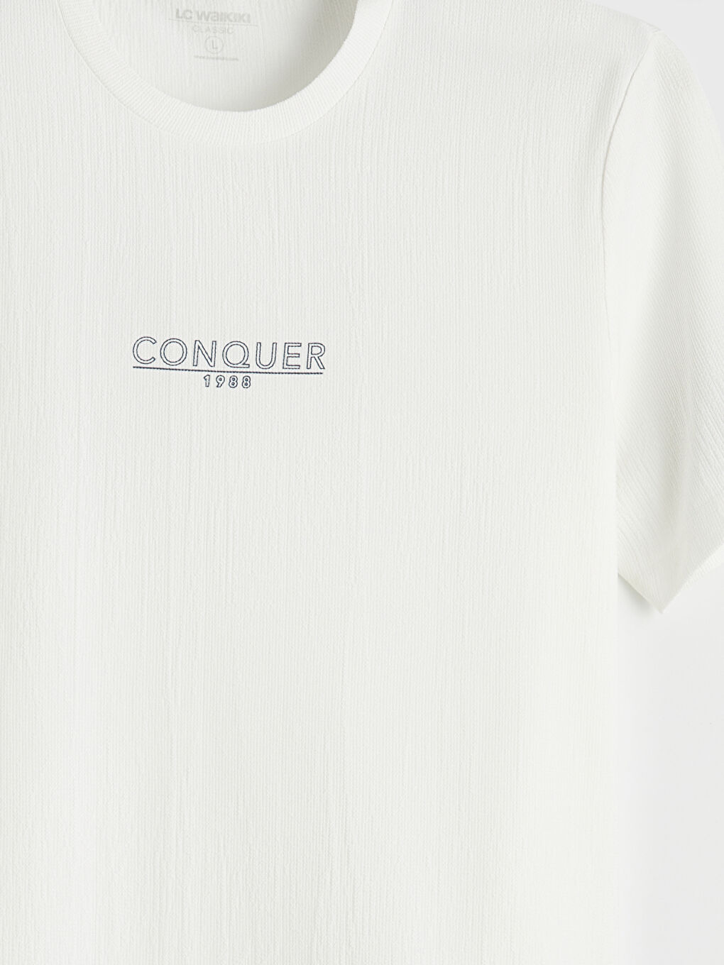 Crew Neck Printed Jersey Men's T-Shirt-5