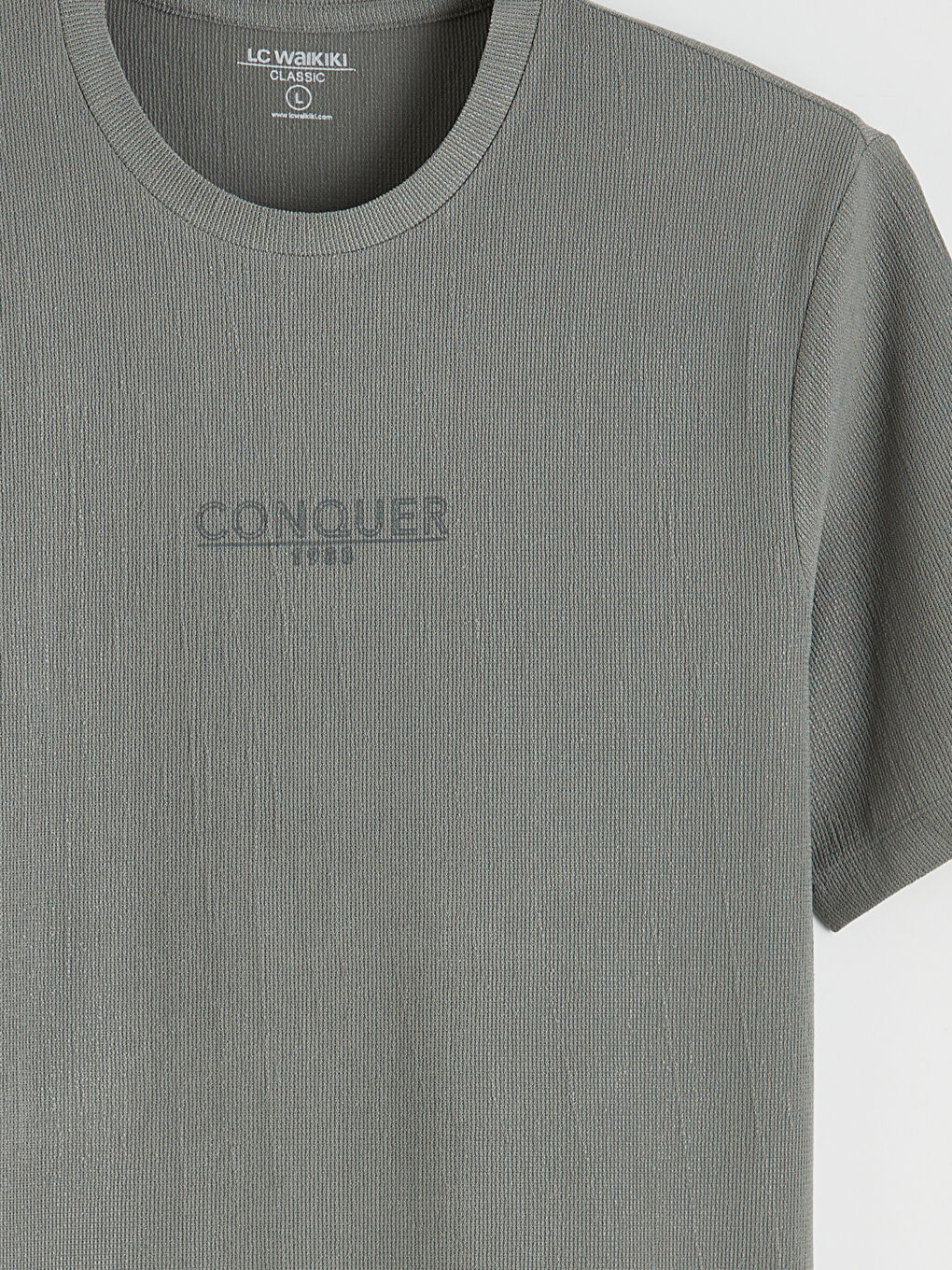 Crew Neck Printed Jersey Men's T-Shirt-5