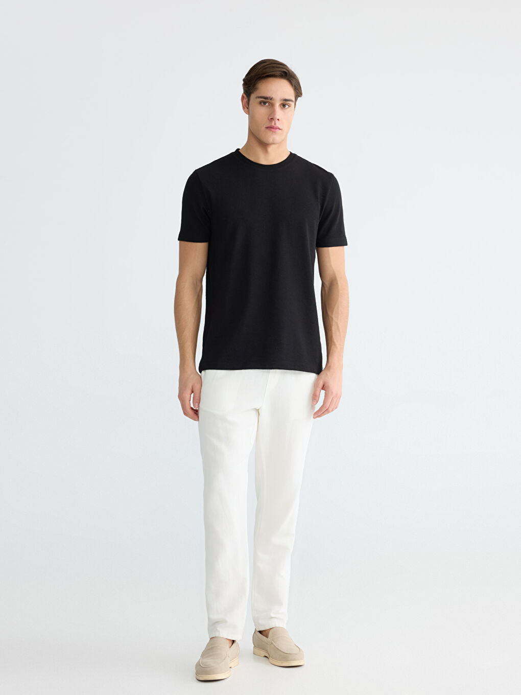 تي شيرت اسود رجال-1