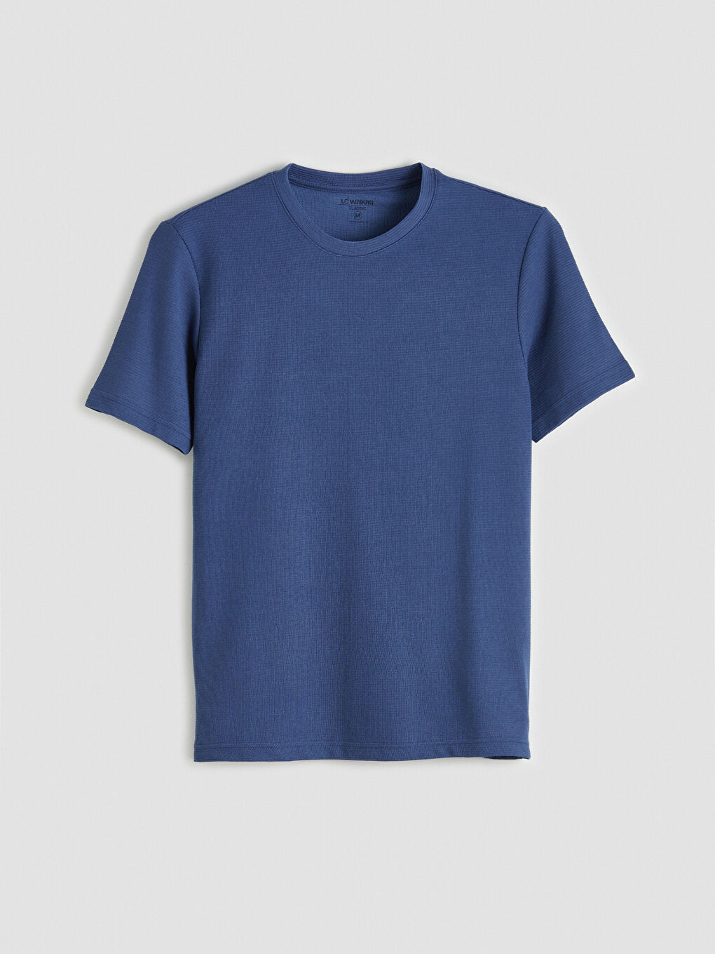 İndigo Bisiklet Yaka Penye Erkek Tişört