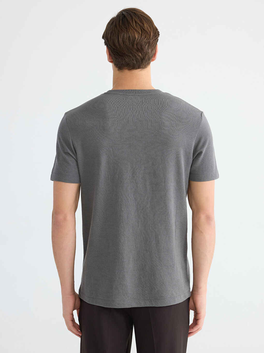 تي شيرت رمادى مختلف الدرجات رجال-3