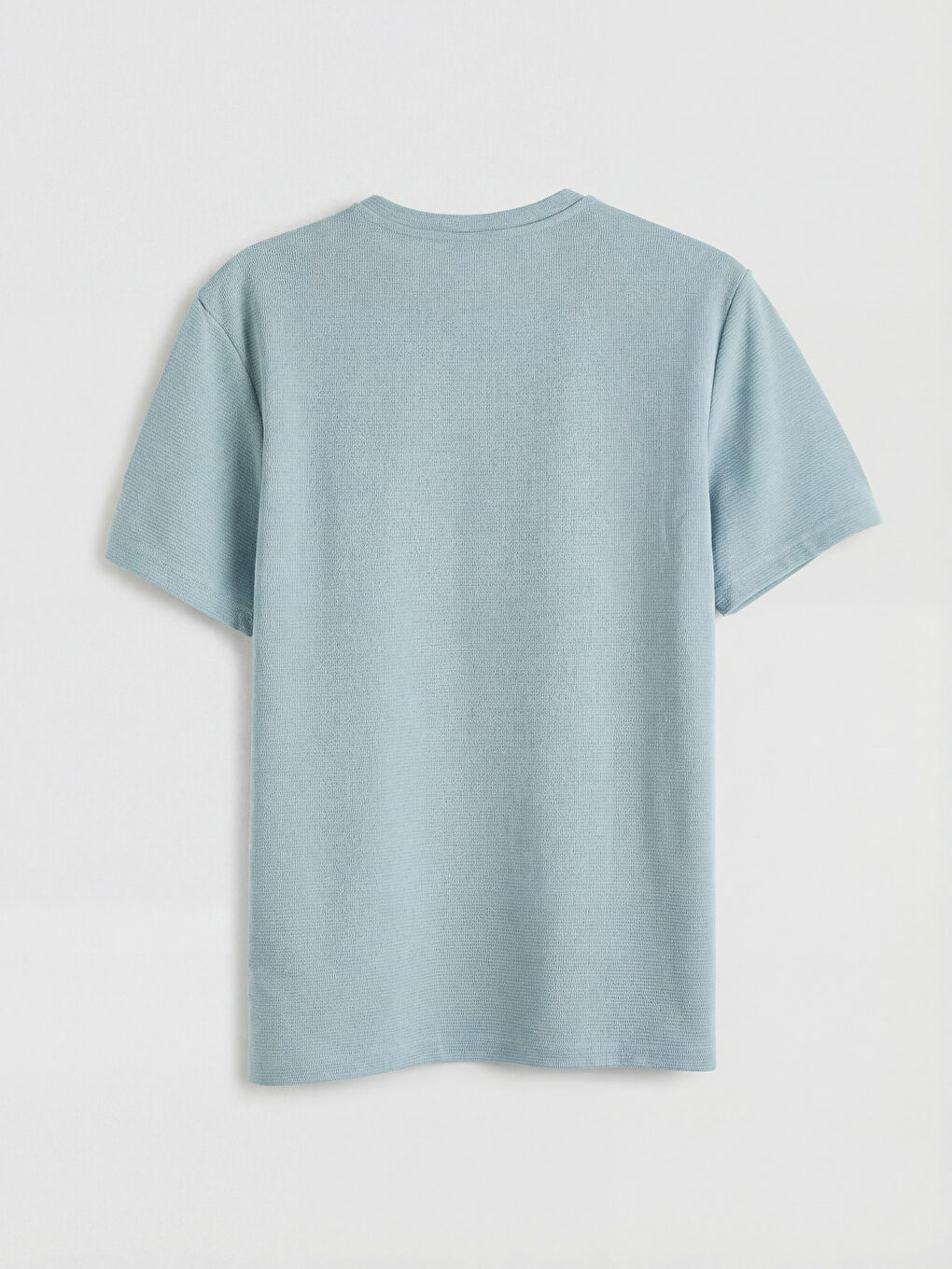 Mavi Bisiklet Yaka Penye Erkek Tişört-1