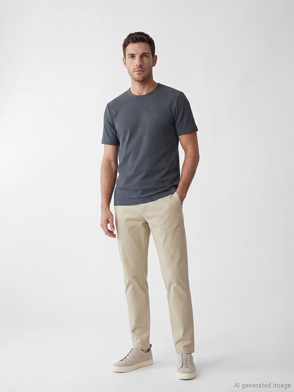 Crew Neck Jersey Men's T-Shirt-1