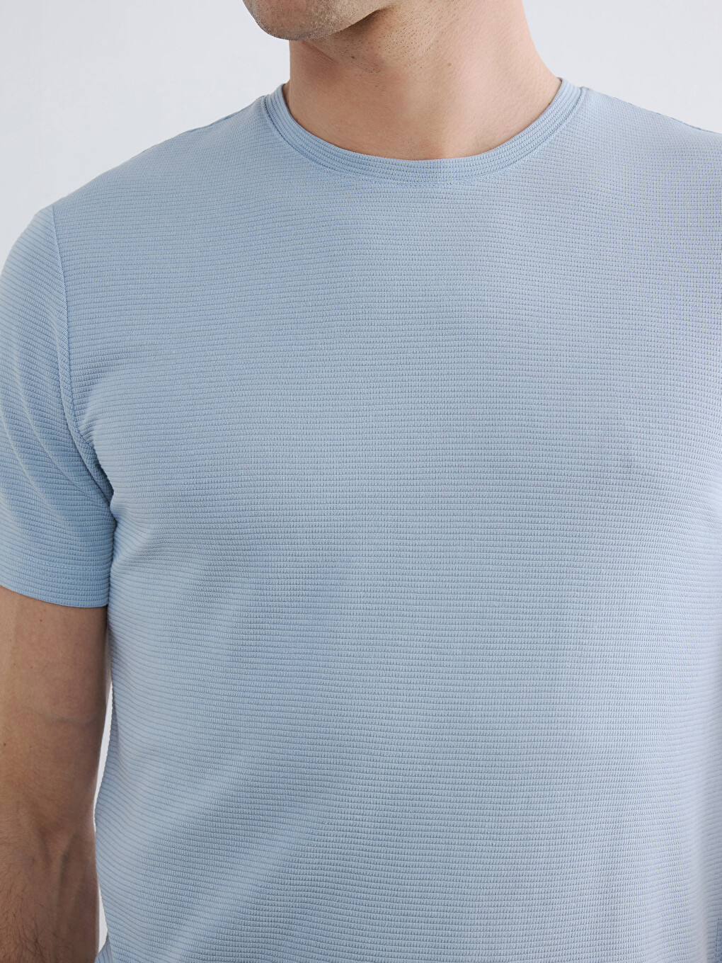 Crew Neck Jersey Men's T-shirt-2