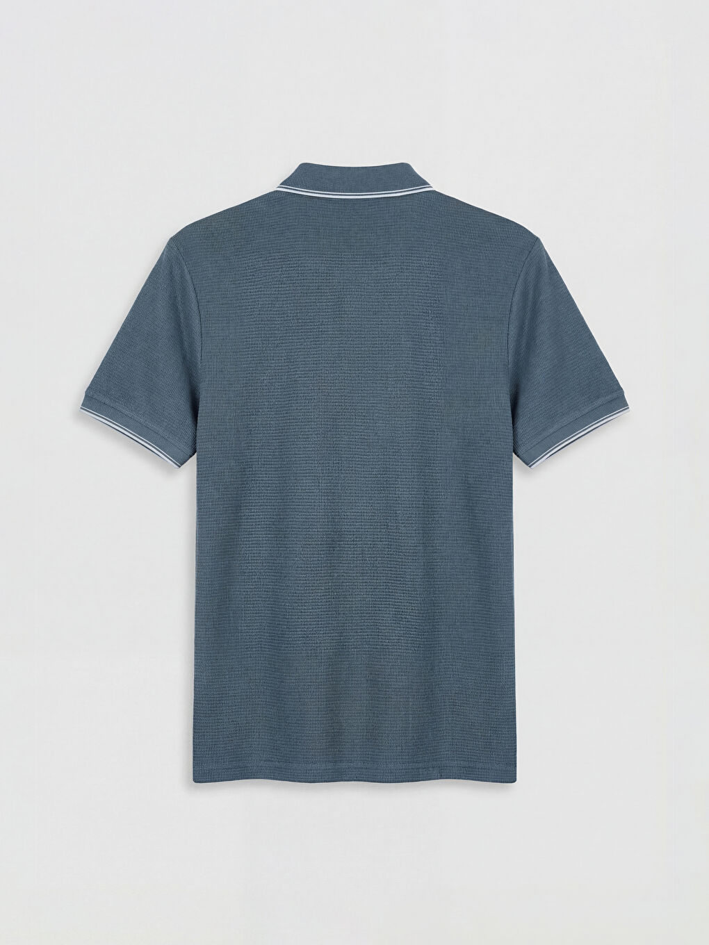 Polo Collar Structured Men's T-Shirt-5