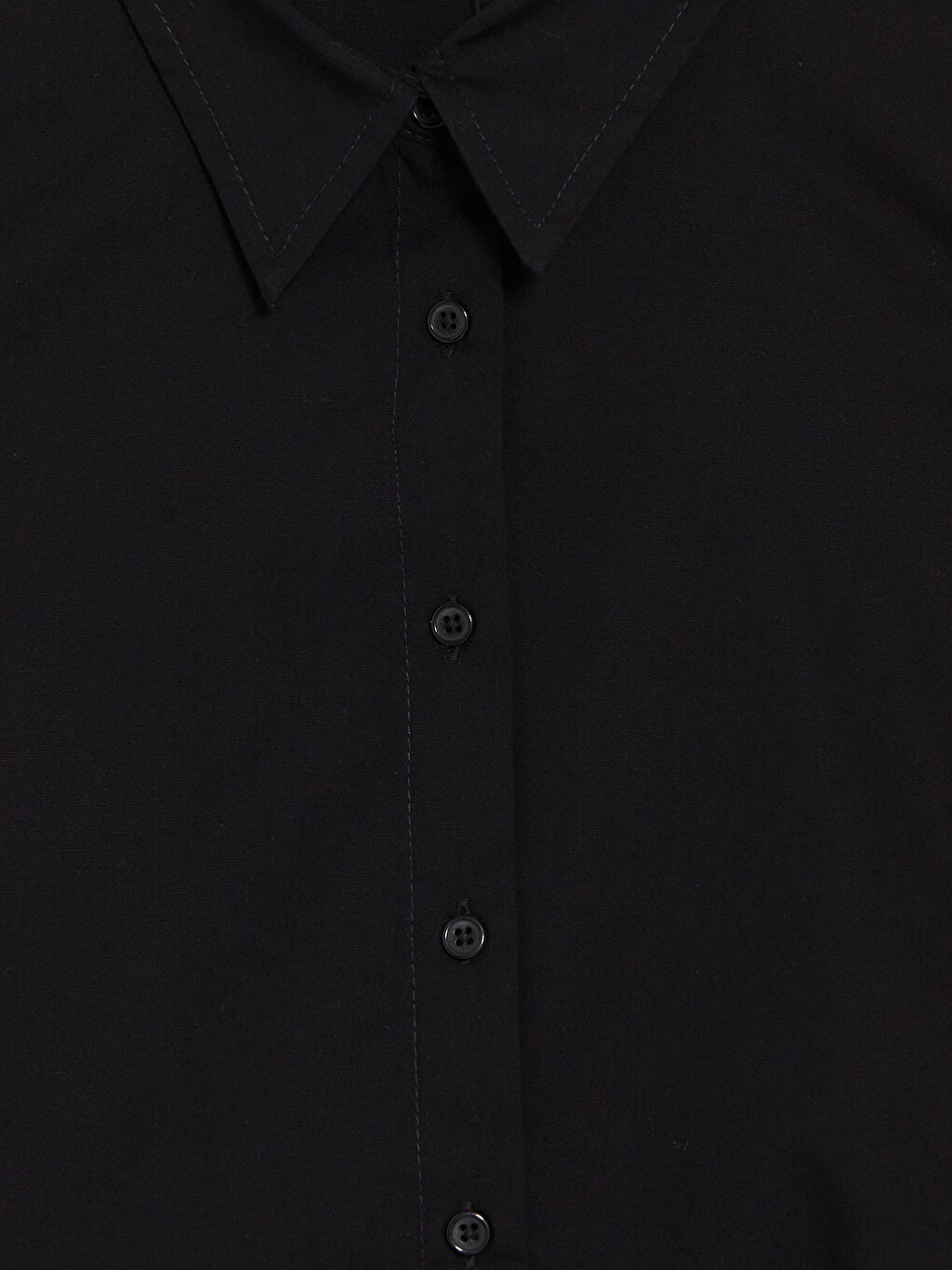 Rochie cămașă din poplin cu curea-5