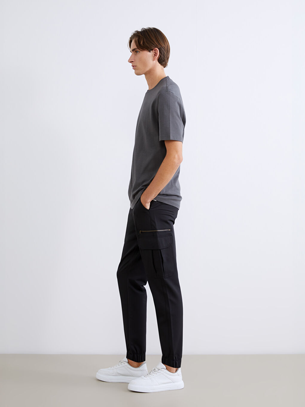 Мъж Черно Панталони Cargo