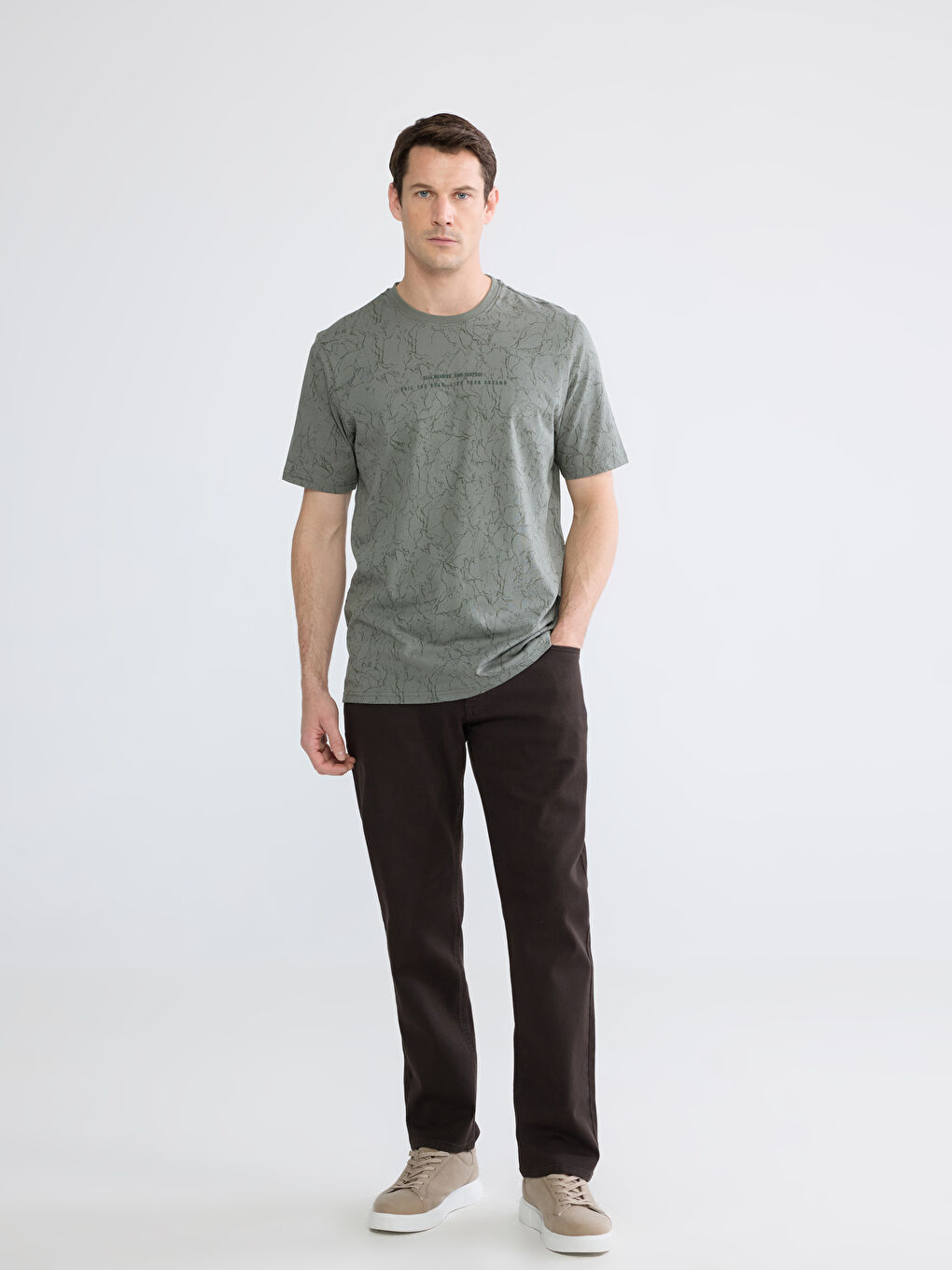 Man KHAKI T-Shirt-1