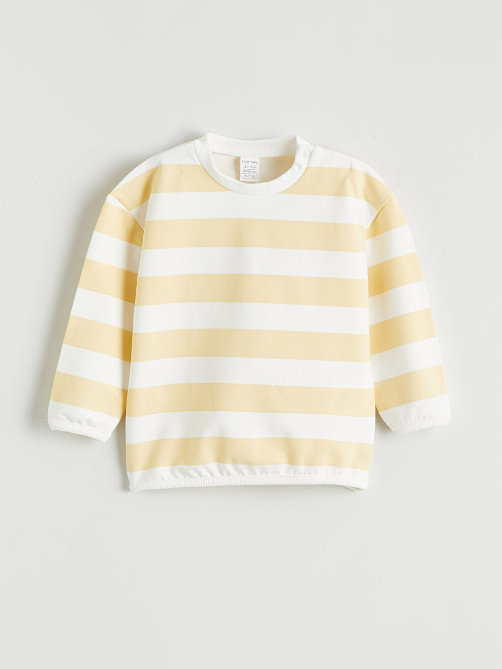 سويت شيرت وبنطلون مخطط للأولاد الرضع - طقم 2-1