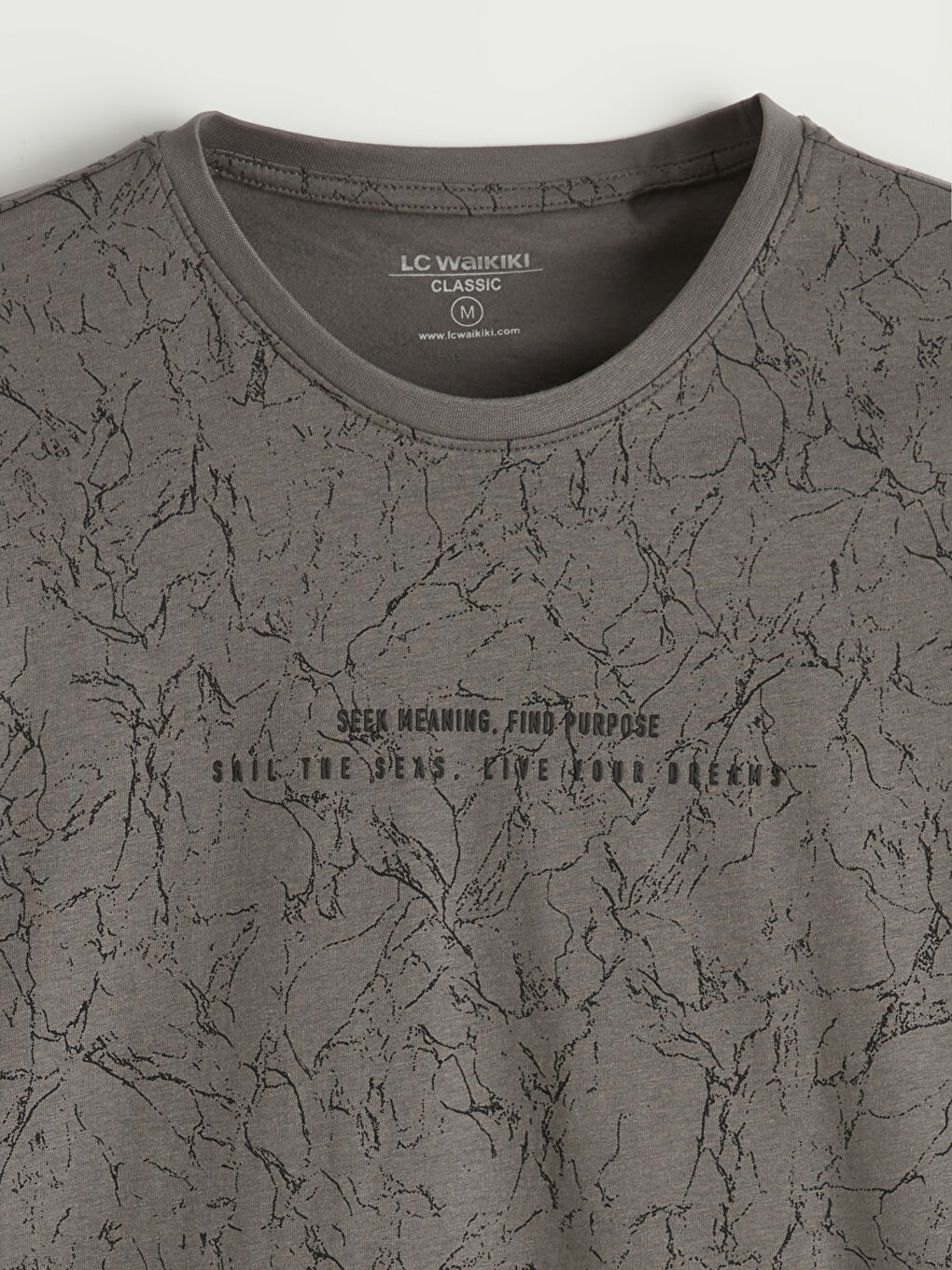 Crew Neck Printed Men's T-Shirt-6