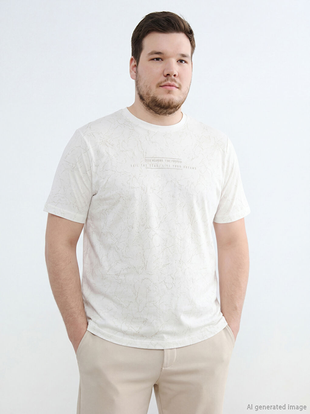 Crew Neck Printed Men's T-Shirt-1