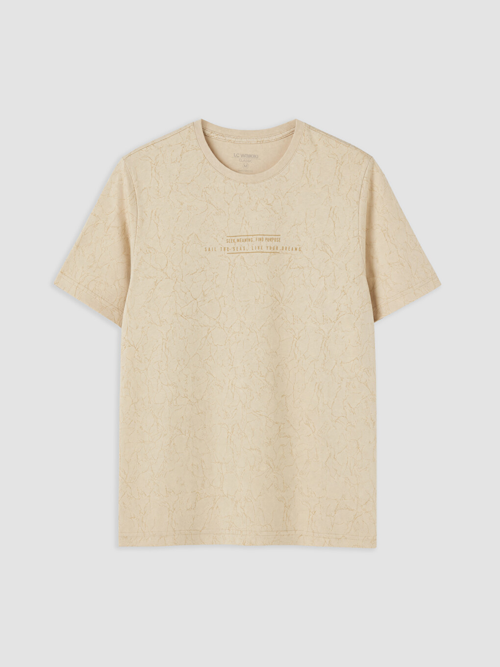 Crew Neck Printed Men's T-shirt-3